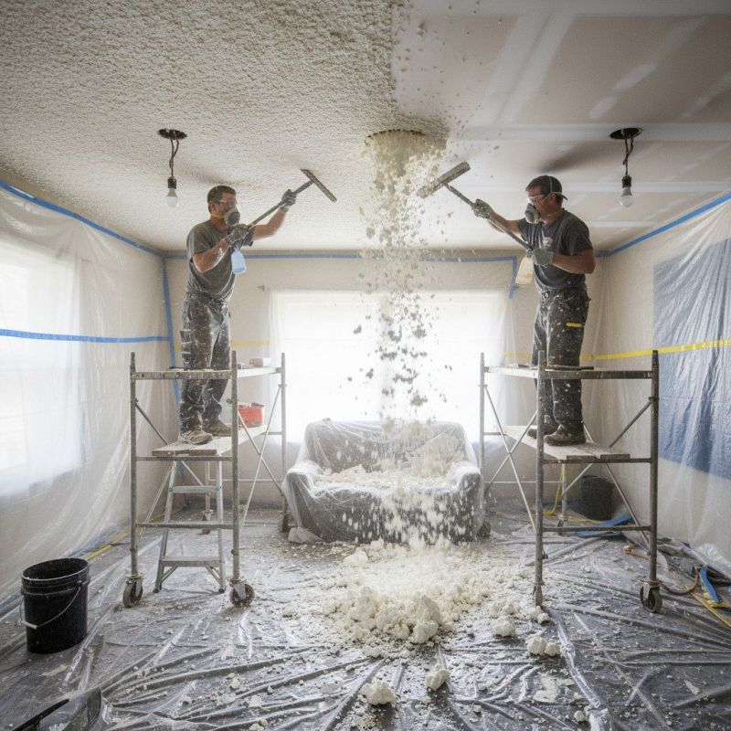 Popcorn Ceiling Removal